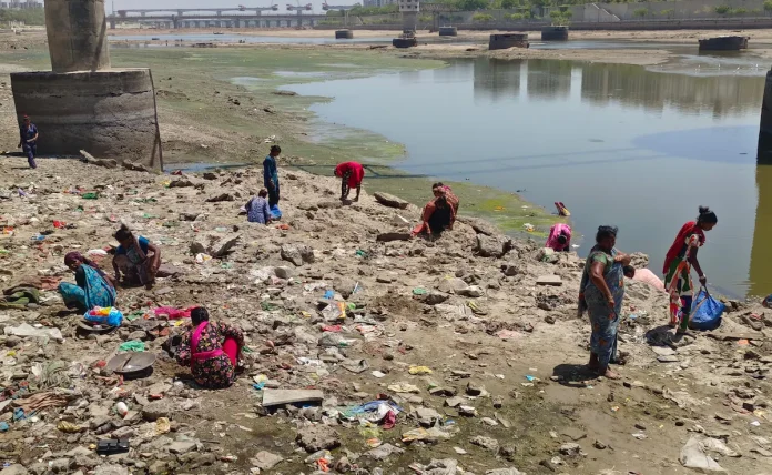 Sabarmati's Flow Halted