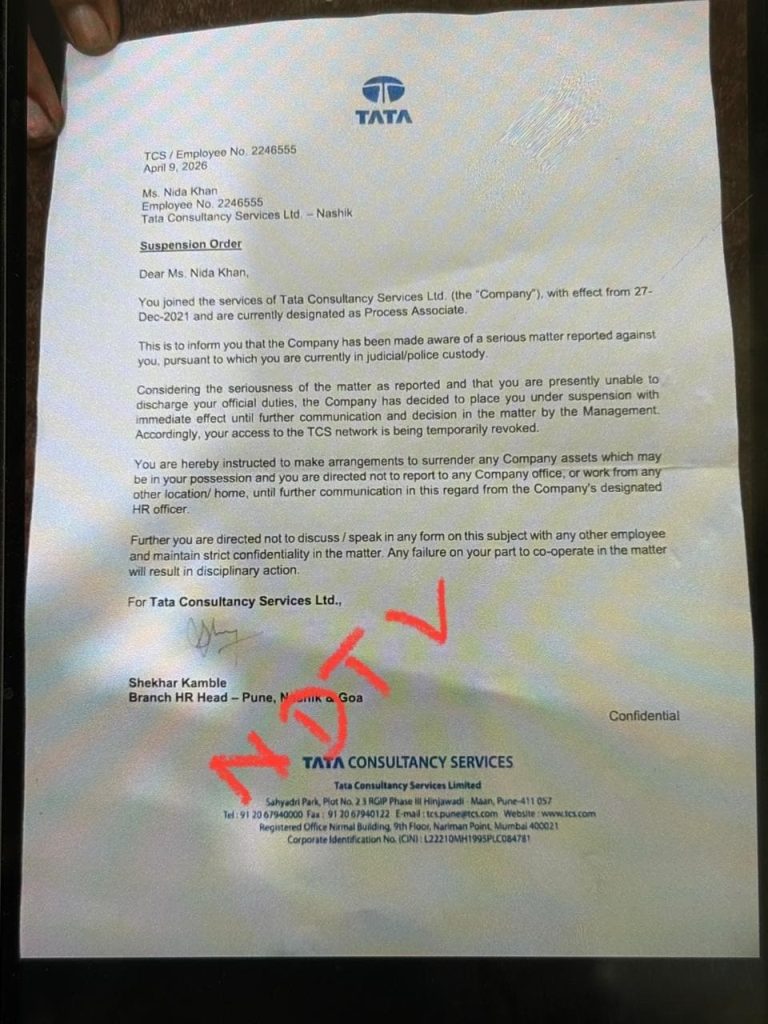 Conversion Accused Nida